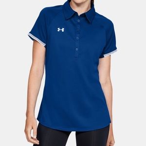 Under Armour Rival Polo - Royal / White - Women’s Large